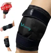 Reusable Ice Pack for Knee Injuries,Hot/Cold Gel Compression Brace for Pain Reli