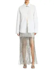 [Sass & Bide] Pinnacle Lace Skirt in Silver