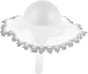 HOOTNEE 1 Set Bridal Bouquet Foam Holder with Collar Half Ball Lace for Weddings Engagement Parties and Bridal Showers Durable and Easy to Use Artificial Bouquet Holder
