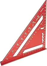Triangle Ruler, Metric Engineer Scale Ruler, 7.28x7.28x0.87 Inches Easy to Handle, Metal Precision Measuring Tool for Woodworking, Carpentry & Architectural Engineering