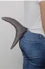 Shark Tail Plush Clip On