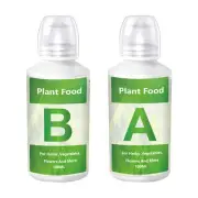 Set Of 2pcs Hydroponic Nutrients, Organic Plant Food, A & B Liquid Fertilizer