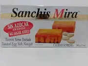 Sanchis Mira Turron Yema Tostada (Sin Azucar )Toasted Egg Yolk Nougat