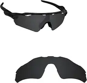 [Alphax] Stealth Black Polarized Replacement Lenses for Oakley Radar EV Path OO9208 Sport Glasses Sunglsses