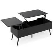 Costway Lift Top Coffee Table Modern Center Table Black
