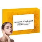 Lemon Glow Soap Handmade Skin Brightening With Turmeric & Kojic Acid 100g