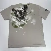 Vintage Marc Ecko Y2K T-Shirt Beige Star Wars Yoda Angel Wings Print Large NWT