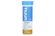 Nuun, Hydration, Sport, Effervescent Electrolyte Supplement, Orange, 10 Tablets