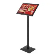 Versatile Ring Binder Menu Stand / Catalogue Browser Floor Stand - Black