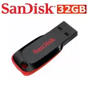 USB Flash Drive SanDisk 32GB Memory Stick Pen PC Mac USB Cruzer Blade CZ50