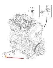 VOLVO XC60 MK2 Crankshaft Pos. Sensor Heat Shield 32146139 NEW GENUINE