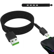 USB Micro Braided Mouse Charging Cable, Naga Pro 20000 DPI Charging Cord