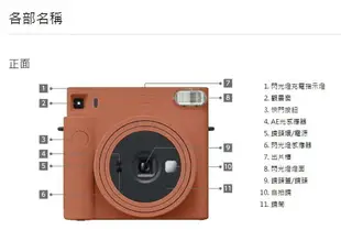 富士 FUJIFILM SQUARE SQ1 方型底片 即可拍 拍立得 相機 自拍模式 公司貨【中壢NOVA-水世界】【APP下單4%點數回饋】