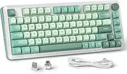 Redragon 75% Wireless Mechanical Gaming Keyboard, Gasket Mounted RGB with Volume Knob, MDA-Profile, Pre-Lubed Linear Switches, 81 Keys Tri-Mode Hot Swappable for PC/Tablet/Xbox/PS4/5