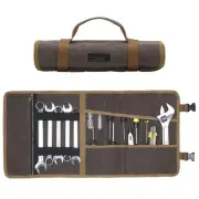 Canvas Tool Roll | Portable 12 Pocket Tool Storage Case, 16OZ Waxed Canvas To...