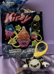 Kirby Backpack Clip Hanger Glow In The Dark META KNIGHT Series 3 Figure GITD NEW