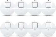 EVA LOGIK Modern Ultra-Thin Window Alarm 8 Pack With Loud 120dB and Vibration Sensors - Compatible With Virtually Any Window, Glass Break Perfect for Home, Office, Dorm Room