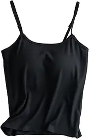 [Generic] Layering Shirt Color with Bra Pads Bra One Vest Camisole Top Bra Tops for Women with Support