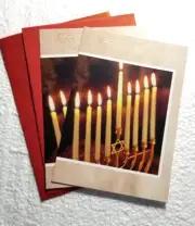 Hanukkah Greeting Cards Hallmark Tree of Life Set of 2 Cards