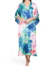 NATORI Paradise Palms Caftan (size S)
