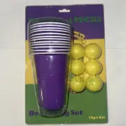 Krew Of Tucks Beer Pong 18 Pc Set LSU Colors