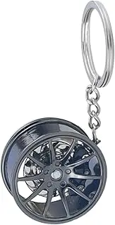 Key Chain, Car Pendant, Car Hub Theme Compact Size Lightweight Feel Cool Design Sturdy Texture Stylish, Key Ring for Enthusiasts, 3.62x1.46x0.67inches