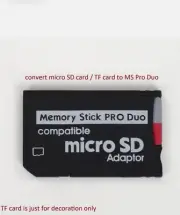Micro SD HC TF card to Memory Stick MS Pro Duo Reader Adapter Converter PSP AUS