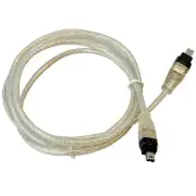 HQRP Firewire Cable 4-4 pin IEEE 1394 for Panasonic PVDDC9 PV-GS14 PV-GS15
