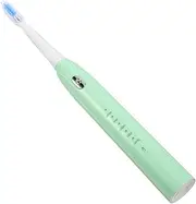 Healvian Charging Electric Toothbrush 5-speed Vibration Replacement Waterproof Deep Clean Bristles Auto Timer Green for Ages