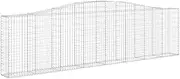 Arched Gabion Basket 40x30x100/120 cm Galvanised Iron - Rust-Resistant Garden Planter for Outdoor Landscaping & Decorative Use