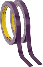 uxcell 0.4"x0.01" Bookbinding Tape, 22 Yard Total 2 Roll Cloth Bookbinding Repair Tape Book Binding Tape Self Adhesive for Repairing Old Books, Purple