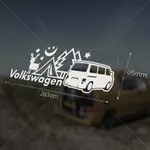 福斯 VOLKSWAGEN T4 露營 情境 車貼