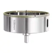 Diamond Hole Saw 4-1/8"(105mm) Tile Drilling Tool with Guiding Drill Bit