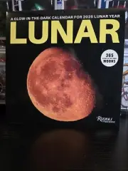 2025 Wall Calendar 12 Month Lunar Moon Glow In The DarkNEW