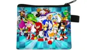 Sonic characters designed purse wallet multiple designs size 11cm x 13.5cm