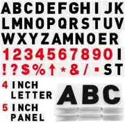 300 Pcs Sign Letter Printed on Marquee Letters Flexible Outdoor Sign Letters Bla