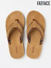 FatFace Burcott Tan Brown Flip Flops (AB4127) | $65