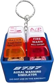 [Gmokluytw] Safety Keychain – Compact Travel Alarm – Flashlight Keychain for Men Women – Loud Personal Siren, Glowing Simulator, Aviation Alert, Reusable ABS Design, Mini Fidget Tool for Outdoors