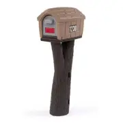 Simplay3 Rustic Home Sandstone / Espresso Post Mount Mailbox
