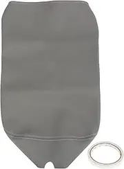 PU Leather Console Armrest Cover with Smooth Surface Grey Center Console Protector Replacement for Dodge 2002 to 2008