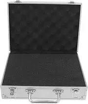 HOLIDYOYO Portable Aluminum Alloy Storage Case for Tools and Documents Compact Briefcase with Sponge Lining for Secure Storage and Organization The Go