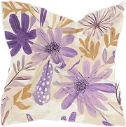 [Yoogain] Bohemian Flowers Lavender and Beige silk scarf pashminas silk scarffunky for men for head bufandas para mujer elegantes, Bohemian Flowers Lavender and Beige