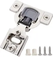 (40 Pieces) 1/2" Overlay Soft Closing Face Frame Cabinet Door Hinges with Screws