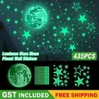 Luminous Moon Stars Glow In The Dark Stickers Wall Decal Ceiling Decor Kids Room
