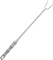 KOCKSHION Stainless Steel Food Flipper Hook Long Meat Turner for Barbecue Roasting Heavy Duty Cooking Tool for Pork Chicken More Easy Clean Design
