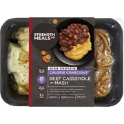 Strength Meals Co Beef Casserole With Mash 350g