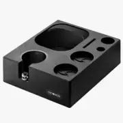 Espresso Knock Box,Espresso Tamping Station Fit for 51,53,58MM Black