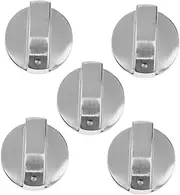 ULDIGI 5Pcs Gas Stove Knobs Durable Control Dial Replacement for Cooktop Easy to Install Accurate Fit Lightweight and Safe Design for Gas Cooker and Oven Use