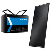 Gentrax 12V 100Ah Lithium Battery + VoltX 200W Fixed Solar Panel