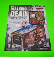 The Walking Dead Limited Edition Pinball Flyer LE Original NOS Promo Artwork